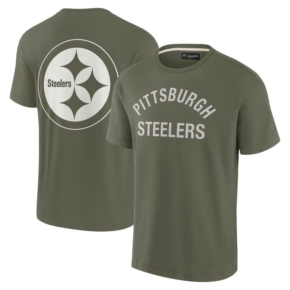 Pittsburgh Steelers Unisex Elements Super Soft Short Sleeve T-Shirt - Olive - Fanatics
