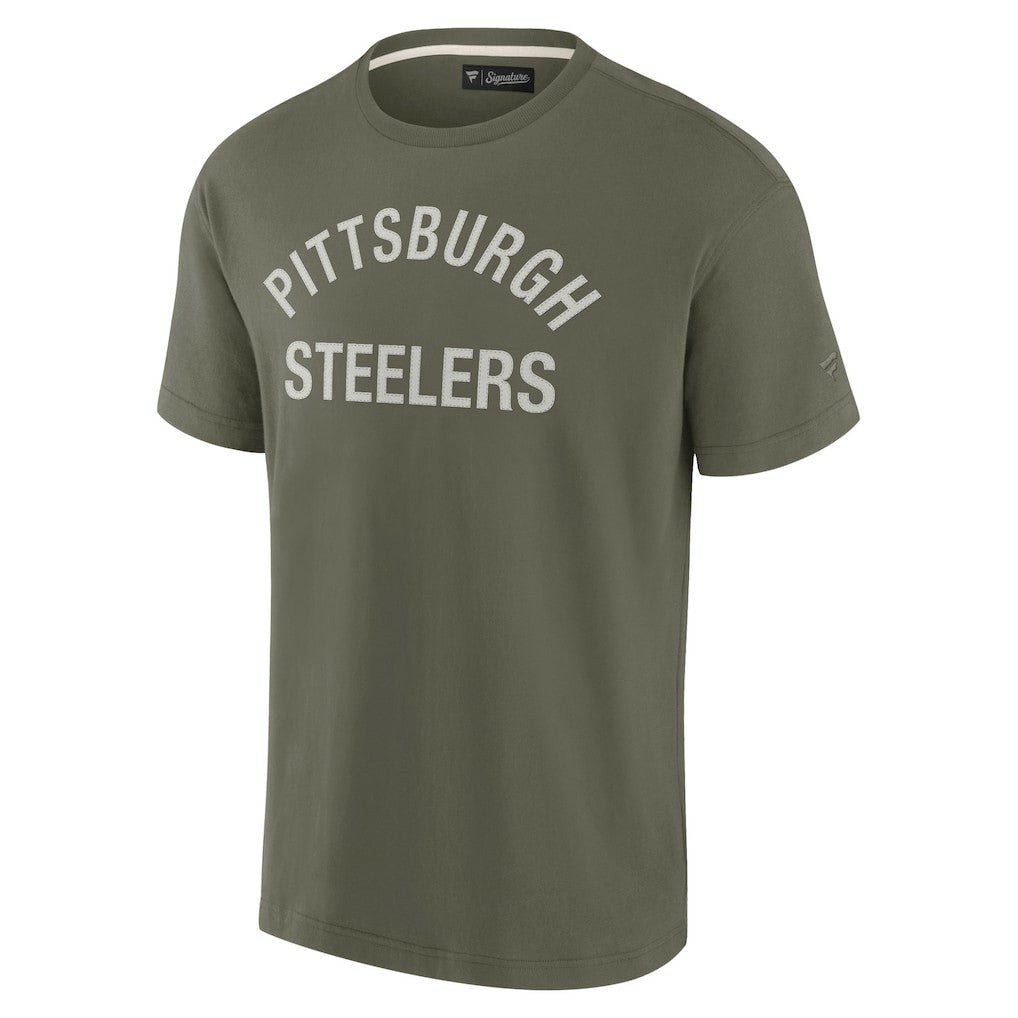Pittsburgh Steelers Unisex Elements Super Soft Short Sleeve T-Shirt - Olive - Fanatics