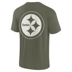 Pittsburgh Steelers Unisex Elements Super Soft Short Sleeve T-Shirt - Olive - Fanatics