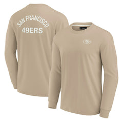 San Francisco 49ers Unisex Elements Super Soft Long Sleeve T-Shirt - Khaki - Fanatics