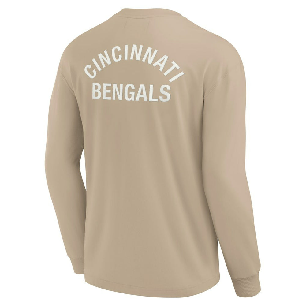 Cincinnati Bengals Unisex Elements Super Soft Long Sleeve T-Shirt - Khaki - Fanatics