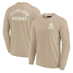 Cleveland Browns Unisex Elements Super Soft Long Sleeve T-Shirt - Khaki - Fanatics