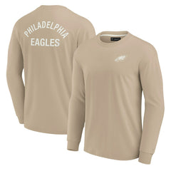 Philadelphia Eagles Unisex Elements Super Soft Long Sleeve T-Shirt - Khaki - Fanatics