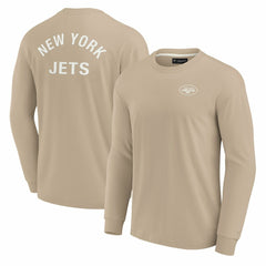 New York Jets Unisex Elements Super Soft Long Sleeve T-Shirt - Khaki - Fanatics