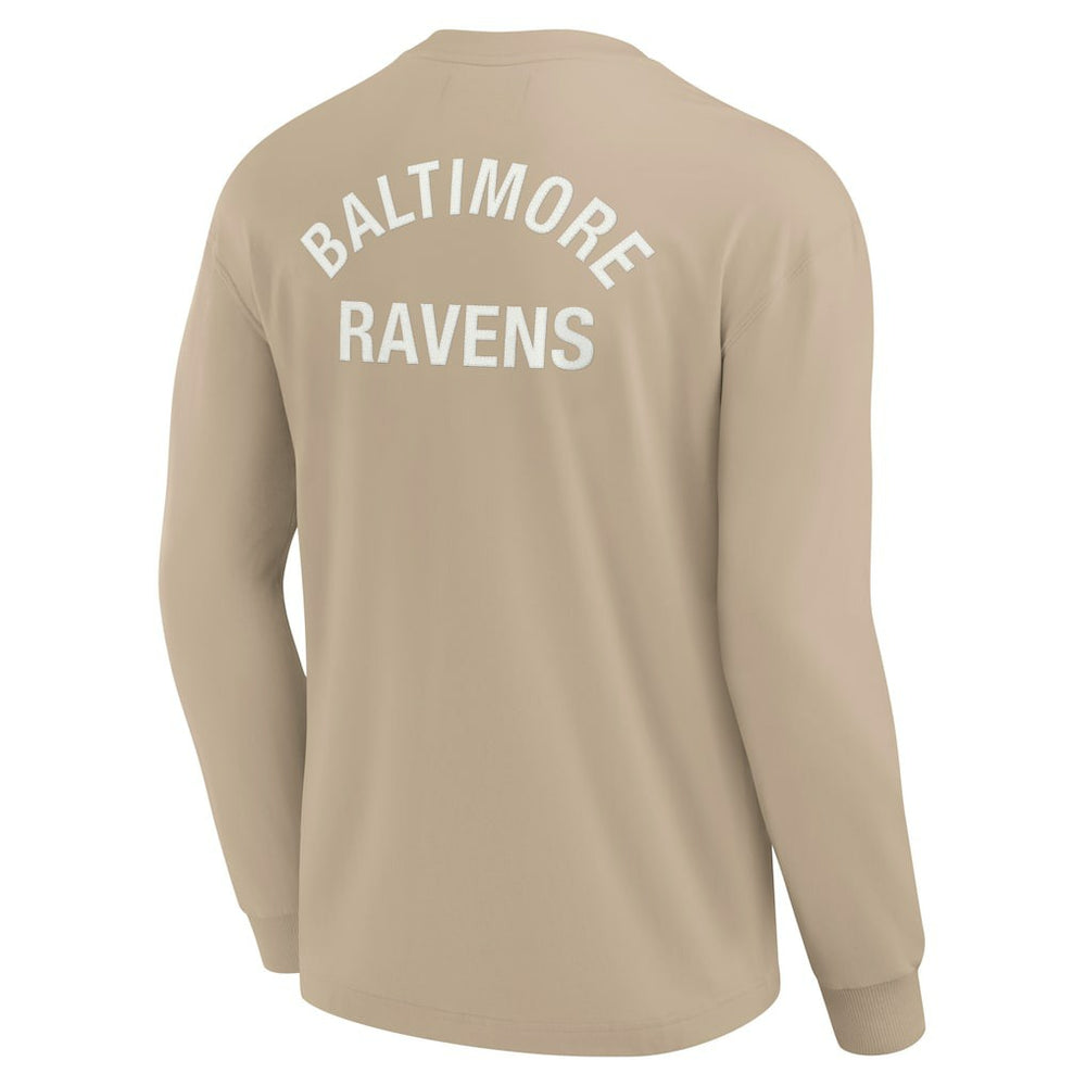 Baltimore Ravens Unisex Elements Super Soft Long Sleeve T-Shirt - Khaki - Fanatics