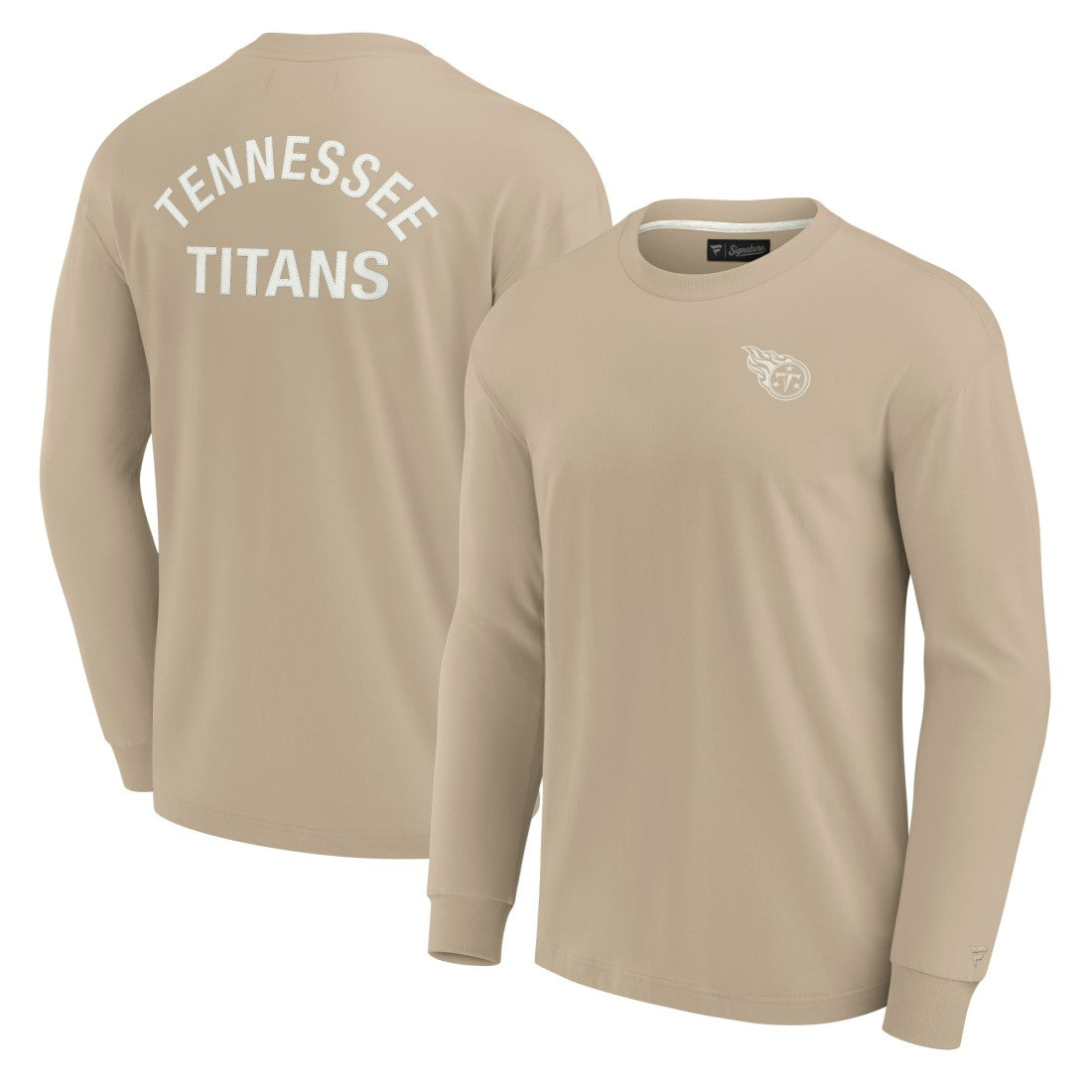 Tennessee Titans Unisex Elements Super Soft Long Sleeve T-Shirt - Khaki - Fanatics