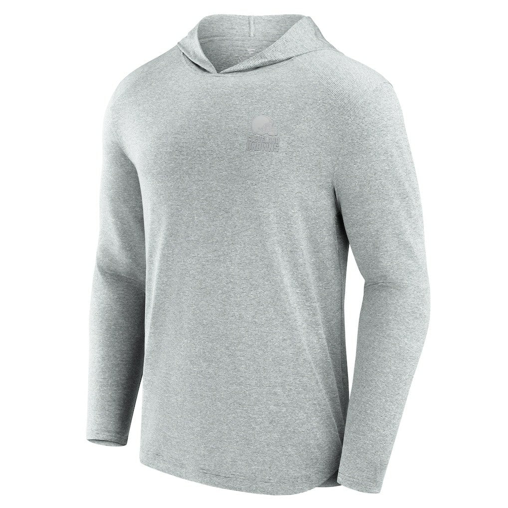 Cleveland Browns Front Office Tech Lightweight Hoodie T-Shirt - Gray - Fanatics