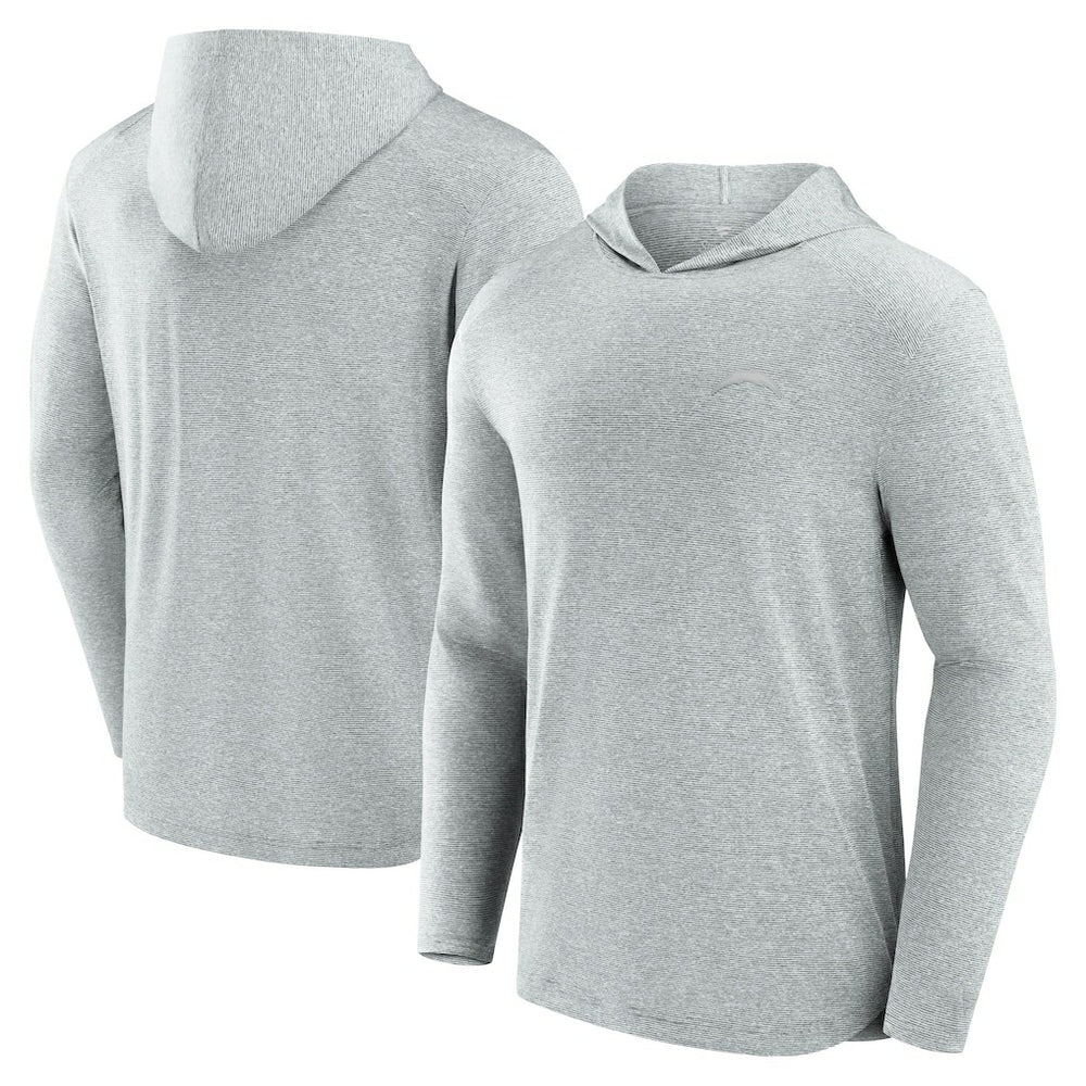 Los Angeles Chargers Front Office Tech Lightweight Hoodie T-Shirt - Gray - Fanatics