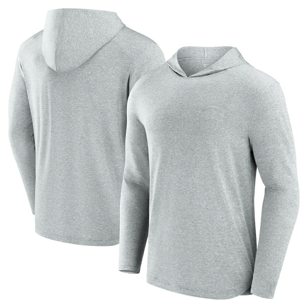 Los Angeles Chargers Front Office Tech Lightweight Hoodie T-Shirt - Gray - Fanatics