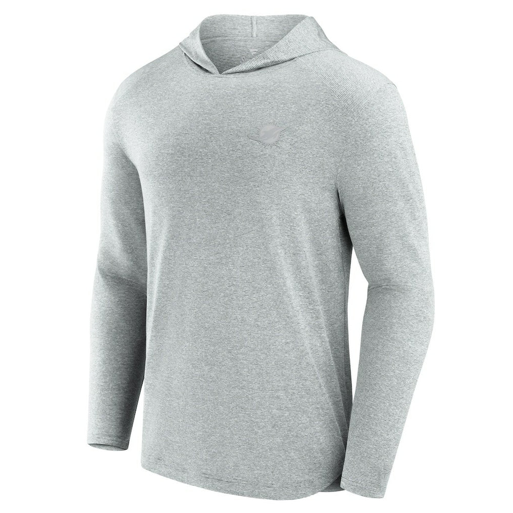 Miami Dolphins Front Office Tech Lightweight Hoodie T-Shirt - Gray - Fanatics