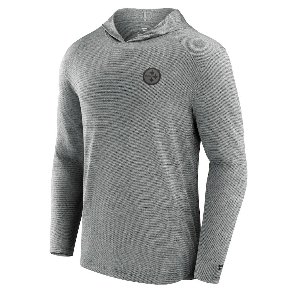 Pittsburgh Steelers Front Office Tech Lightweight Hoodie T-Shirt - Black - Fanatics
