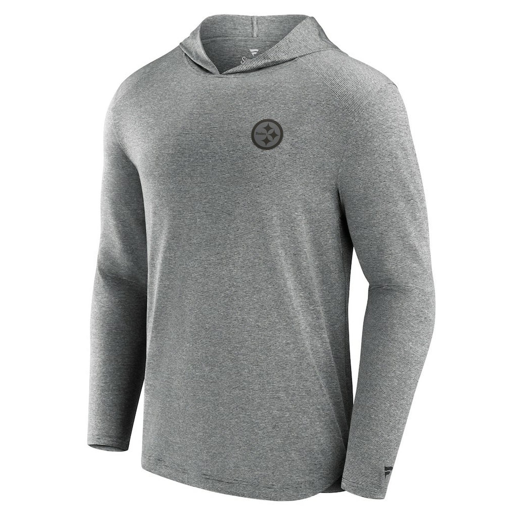 Pittsburgh Steelers Front Office Tech Lightweight Hoodie T-Shirt - Black - Fanatics