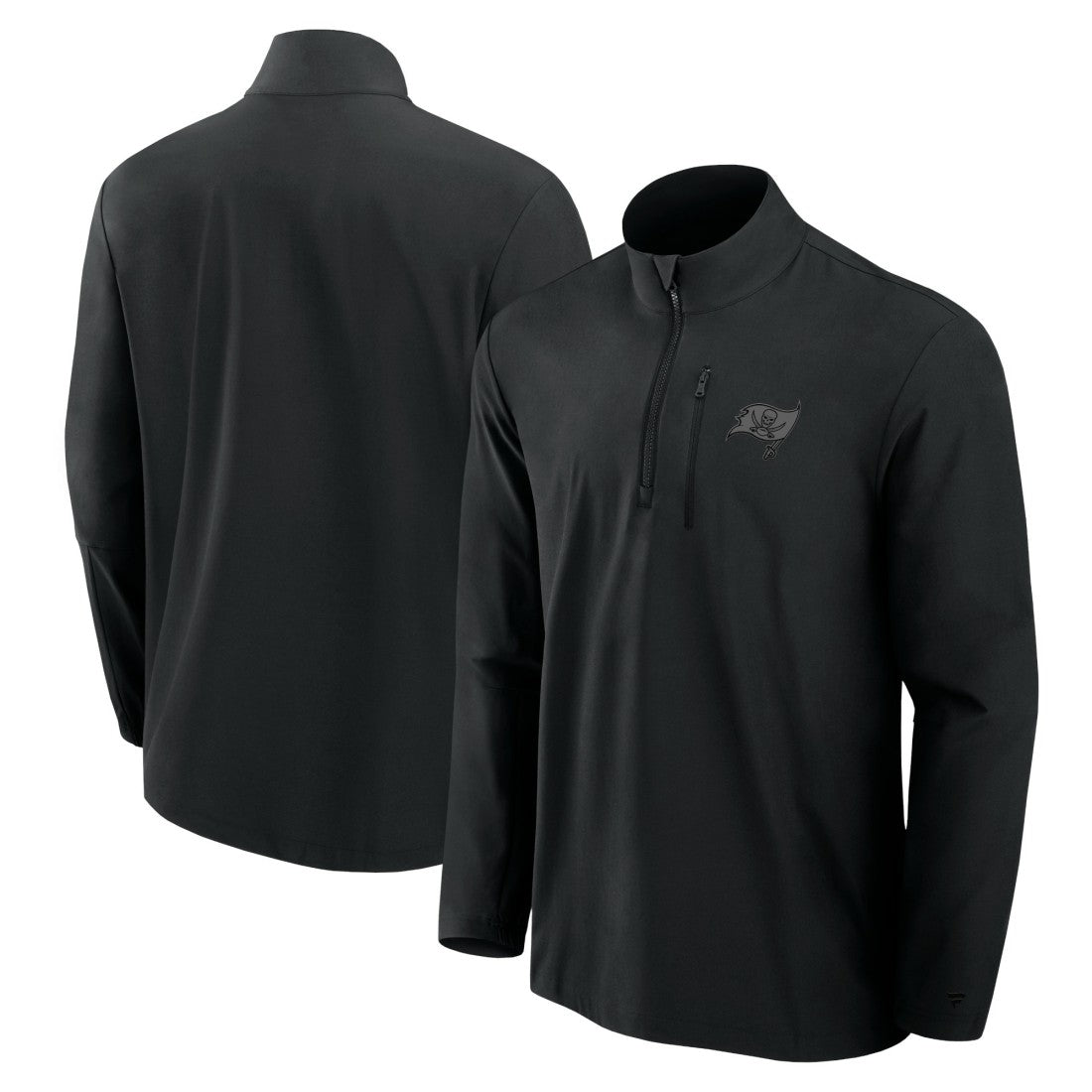 Tampa Bay Buccaneers Front Office Micro Tonal Quarter-Zip Pullover - Black - Fanatics