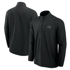 Tampa Bay Buccaneers Front Office Micro Tonal Quarter-Zip Pullover - Black - Fanatics