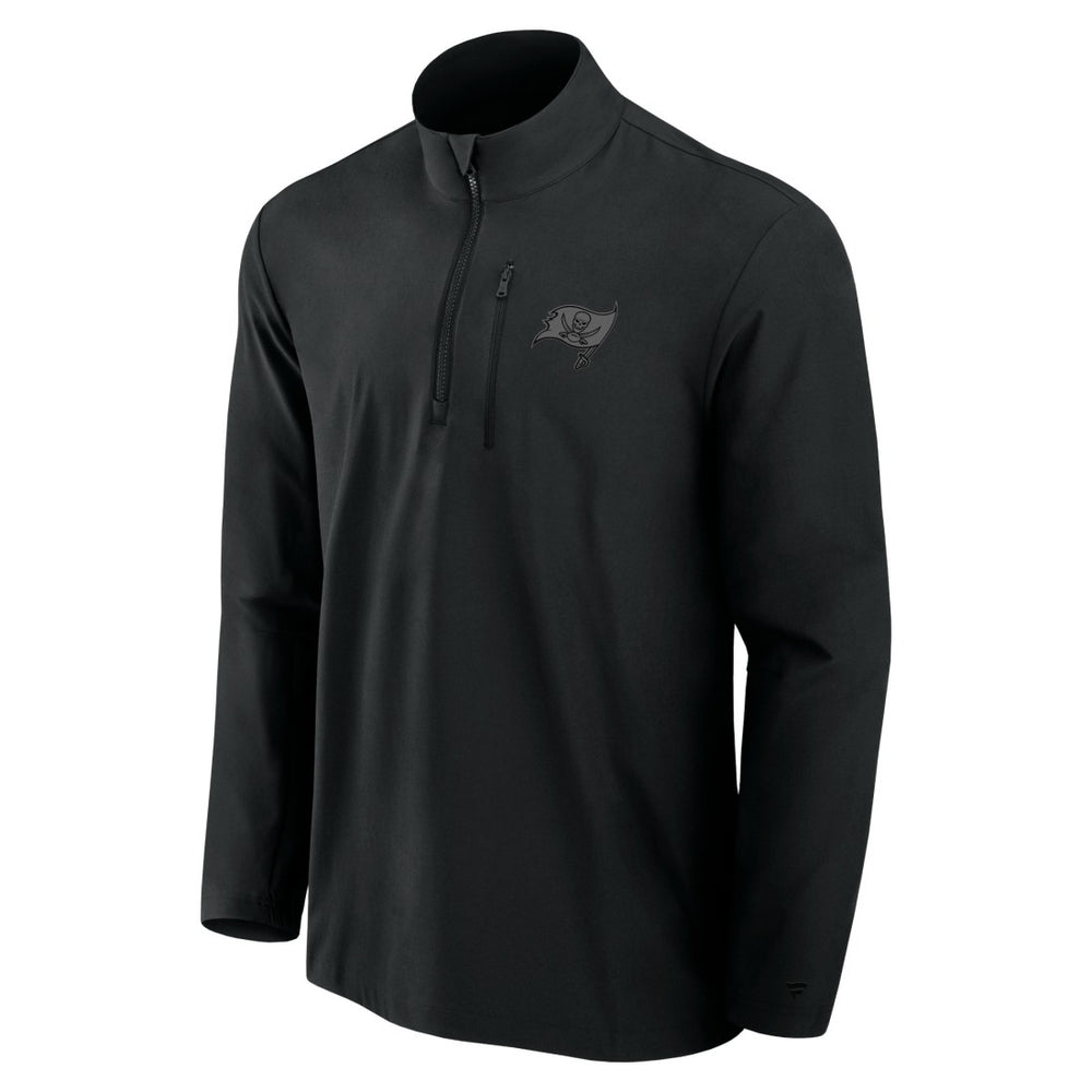 Tampa Bay Buccaneers Front Office Micro Tonal Quarter-Zip Pullover - Black - Fanatics