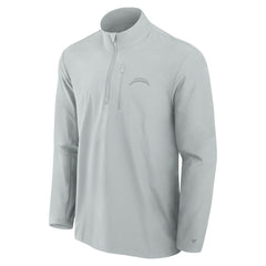 Los Angeles Chargers Front Office Micro Tonal Quarter-Zip Pullover - Gray - Fanatics