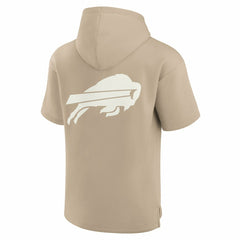 Buffalo Bills Unisex Elements Super Soft Fleece Short Sleeve Pullover Hoodie - Khaki - Fanatics