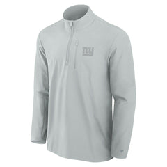 New York Giants Front Office Micro Tonal Quarter-Zip Pullover - Gray - Fanatics