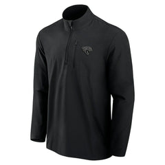Jacksonville Jaguars Front Office Micro Tonal Quarter-Zip Pullover - Black - Fanatics