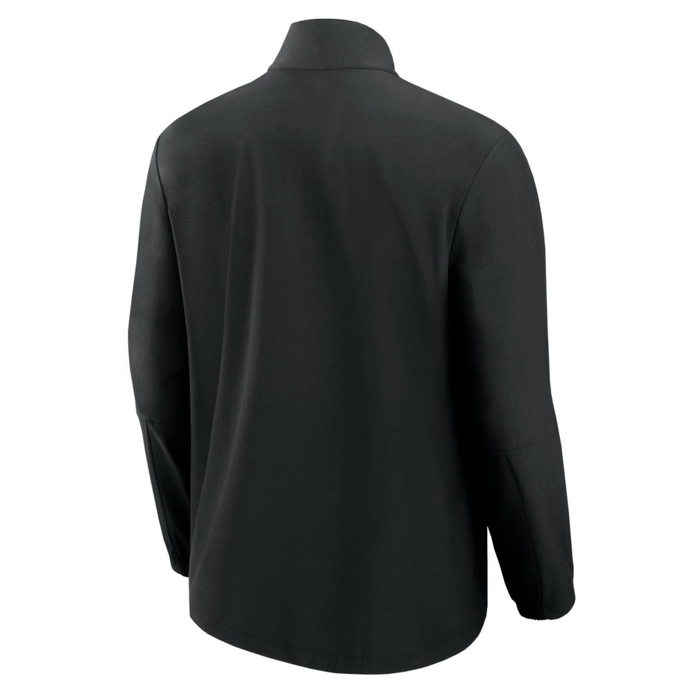 New York Jets Front Office Micro Tonal Quarter-Zip Pullover - Black - Fanatics