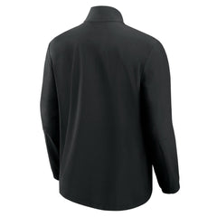 New York Jets Front Office Micro Tonal Quarter-Zip Pullover - Black - Fanatics