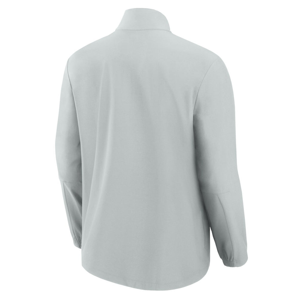 Detroit Lions Front Office Micro Tonal Quarter-Zip Pullover - Gray - Fanatics