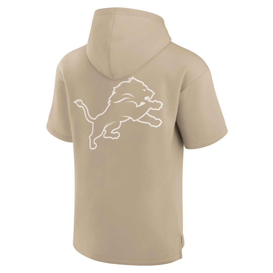 Detroit Lions Unisex Elements Super Soft Fleece Short Sleeve Pullover Hoodie - Khaki - Fanatics