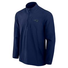 New England Patriots Front Office Micro Tonal Quarter-Zip Pullover - Navy - Fanatics