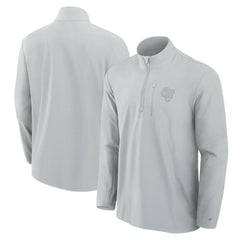 Los Angeles Rams Front Office Micro Tonal Quarter-Zip Pullover - Gray - Fanatics