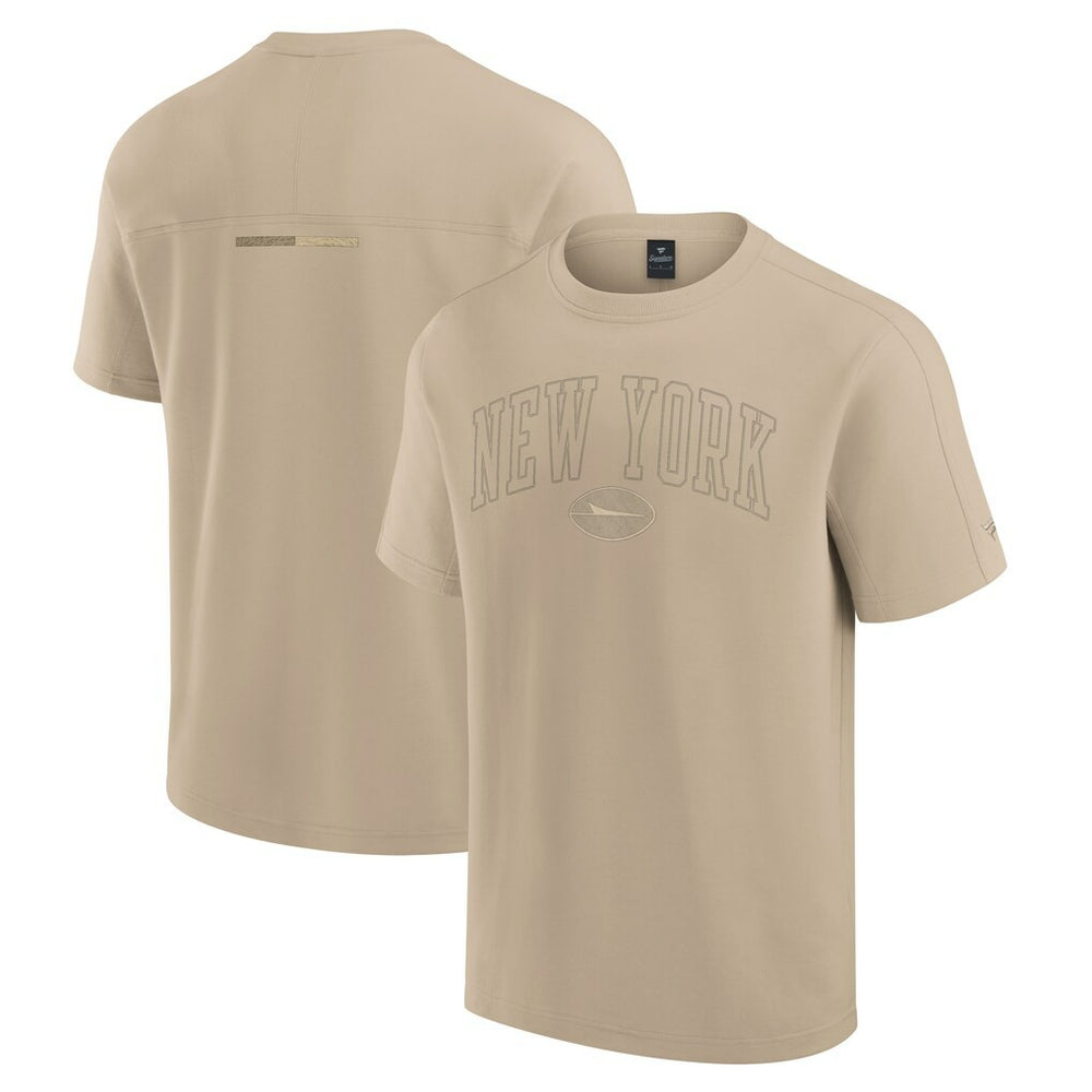 New York Jets Unisex Elements Heavyweight Tri-Blend T-Shirt - Khaki - Fanatics