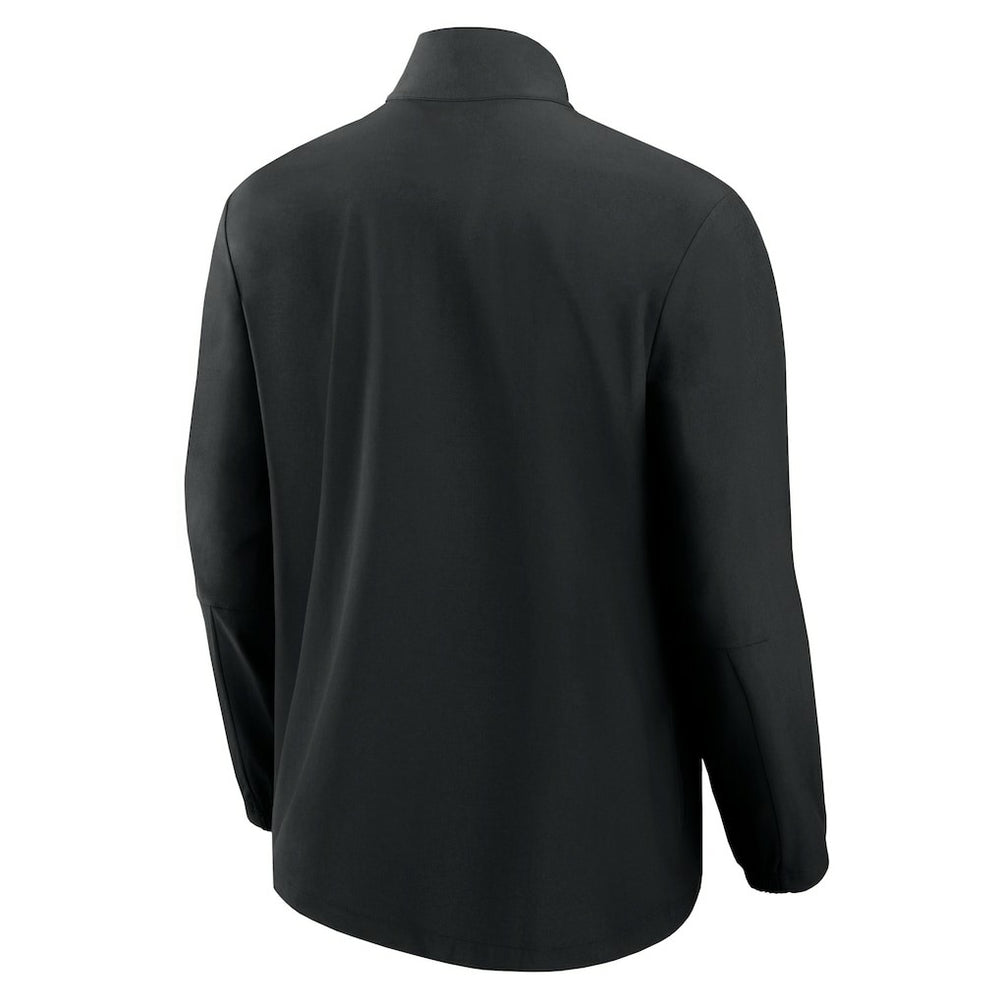 Minnesota Vikings Front Office Micro Tonal Quarter-Zip Pullover - Black - Fanatics