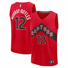 Fanatics Collin Murray-Boyles Toronto Raptors 2025 NBA Draft First Round Pick Fast Break Replica Jersey Icon Edition Red