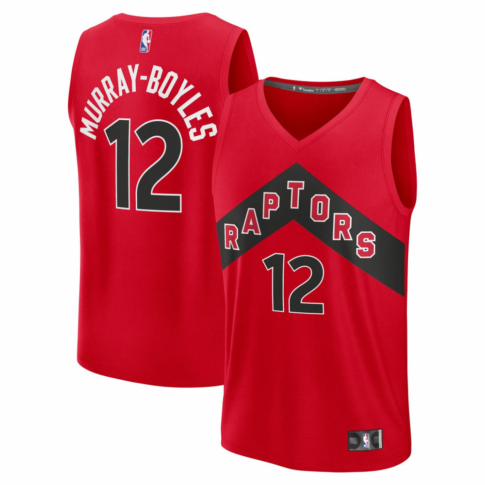Fanatics Collin Murray-Boyles Toronto Raptors Youth 2025 NBA Draft First Round Pick Fast Break Replica Jersey Icon Edition Red