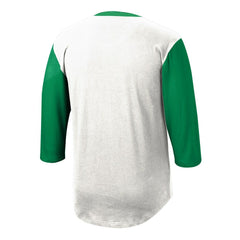 New York Jets Legacy Slub Henley 3/4 Sleeve T-Shirt - White - Mitchell & Ness