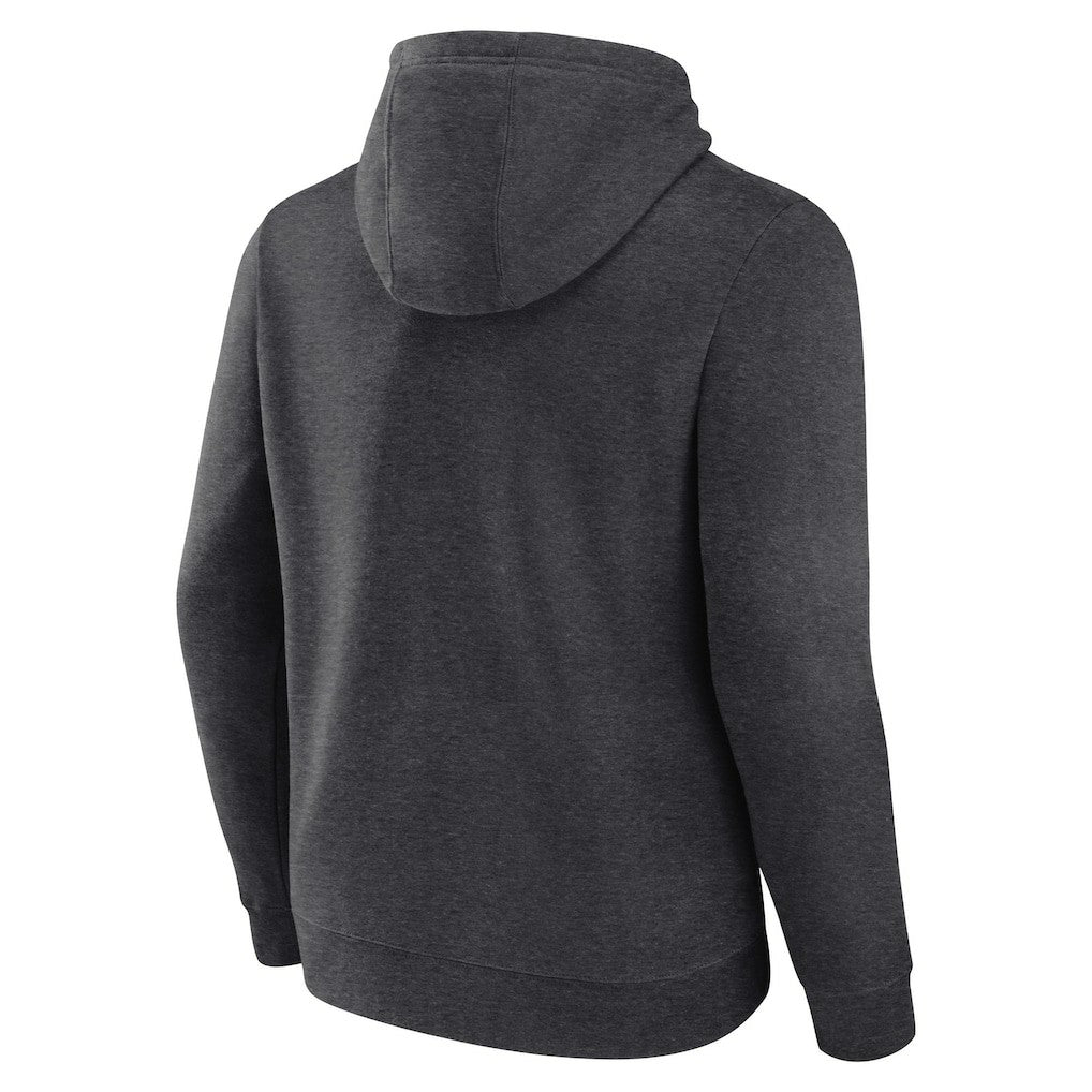 Fanatics Brooklyn Nets Primary Logo Pullover Hoodie Heather Charcoal