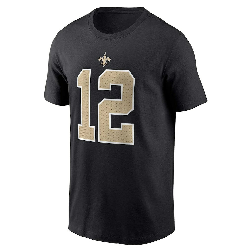 Chris Olave New Orleans Saints Player Name & Number T-Shirt - Black - Nike