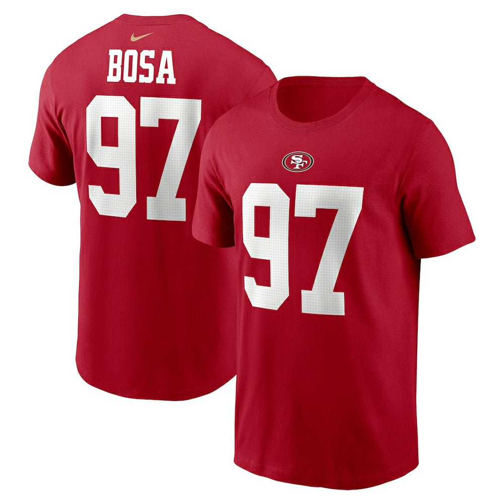 Nick Bosa San Francisco 49ers Player Name & Number T-Shirt - Scarlet - Nike
