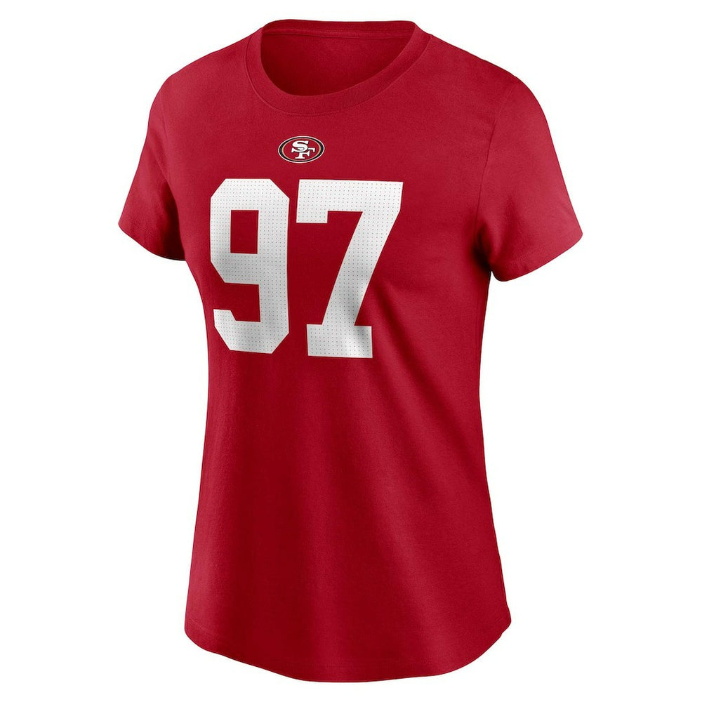Nick Bosa San Francisco 49ers Women's Player Name & Number T-Shirt - Scarlet - Nike