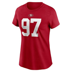 Nick Bosa San Francisco 49ers Women's Player Name & Number T-Shirt - Scarlet - Nike