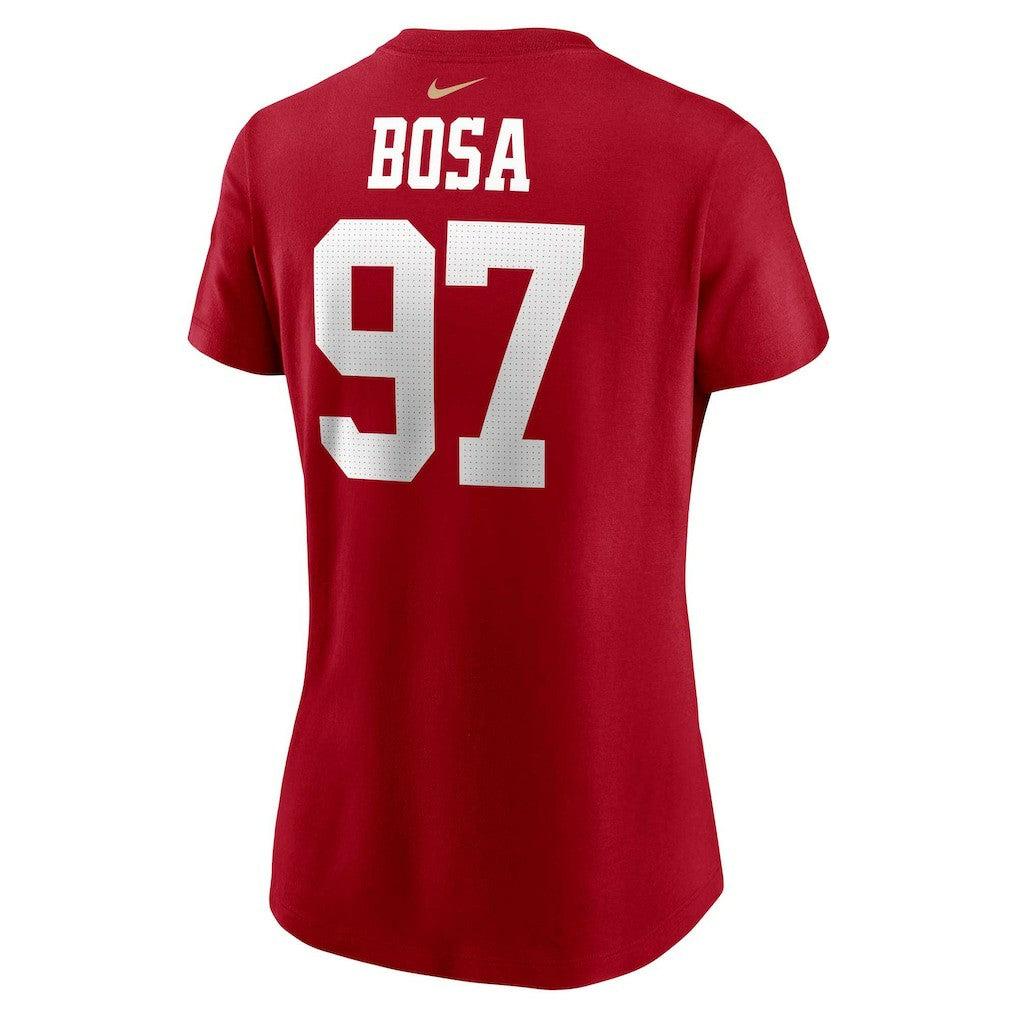 Nick Bosa San Francisco 49ers Women's Player Name & Number T-Shirt - Scarlet - Nike