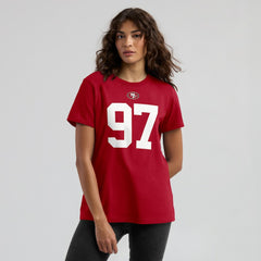Nick Bosa San Francisco 49ers Women's Player Name & Number T-Shirt - Scarlet - Nike
