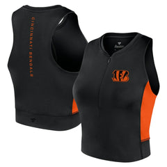 Cincinnati Bengals Women's Studio Fitted Gym Tank Top - Black - Fanatics