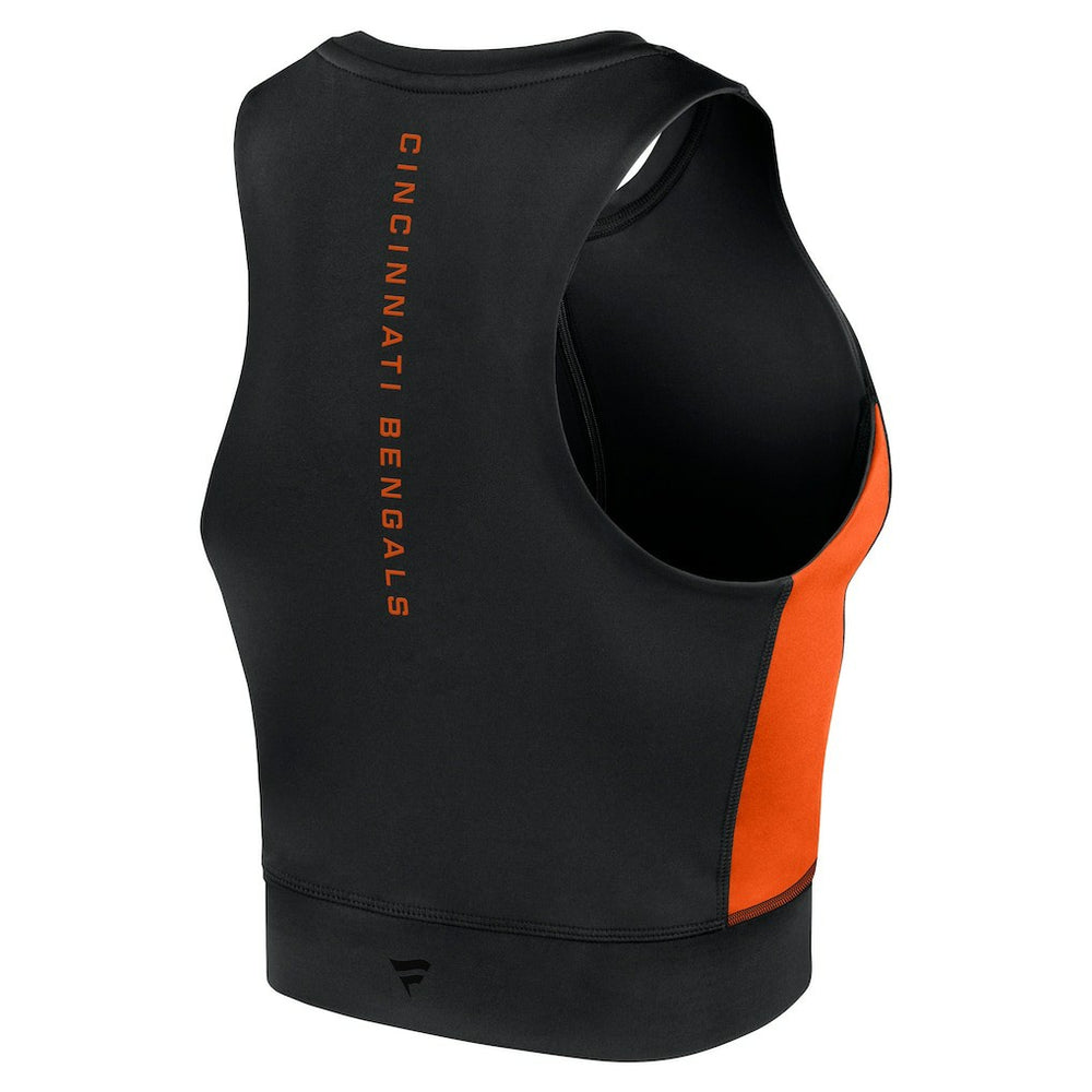 Cincinnati Bengals Women's Studio Fitted Gym Tank Top - Black - Fanatics