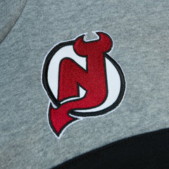 New Jersey Devils Head Coach Pullover Hoodie - Red/Gray | NHL Lifestyle