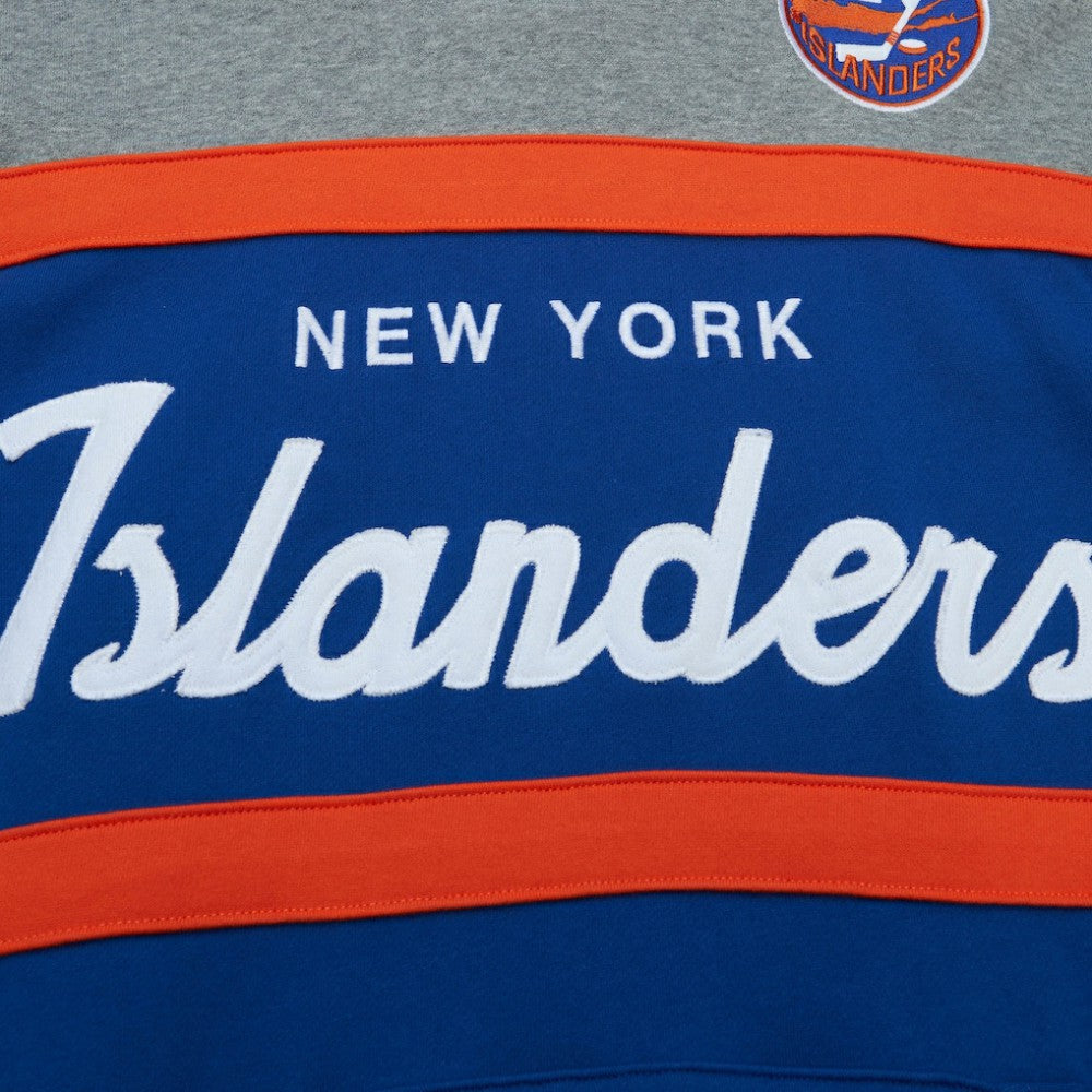 New York Islanders Head Coach Pullover Hoodie - Royal/Gray | NHL Lifestyle