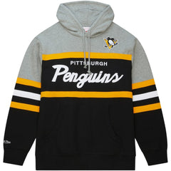 Pittsburgh Penguins Head Coach Pullover Hoodie - Black/Gray | NHL Clearance