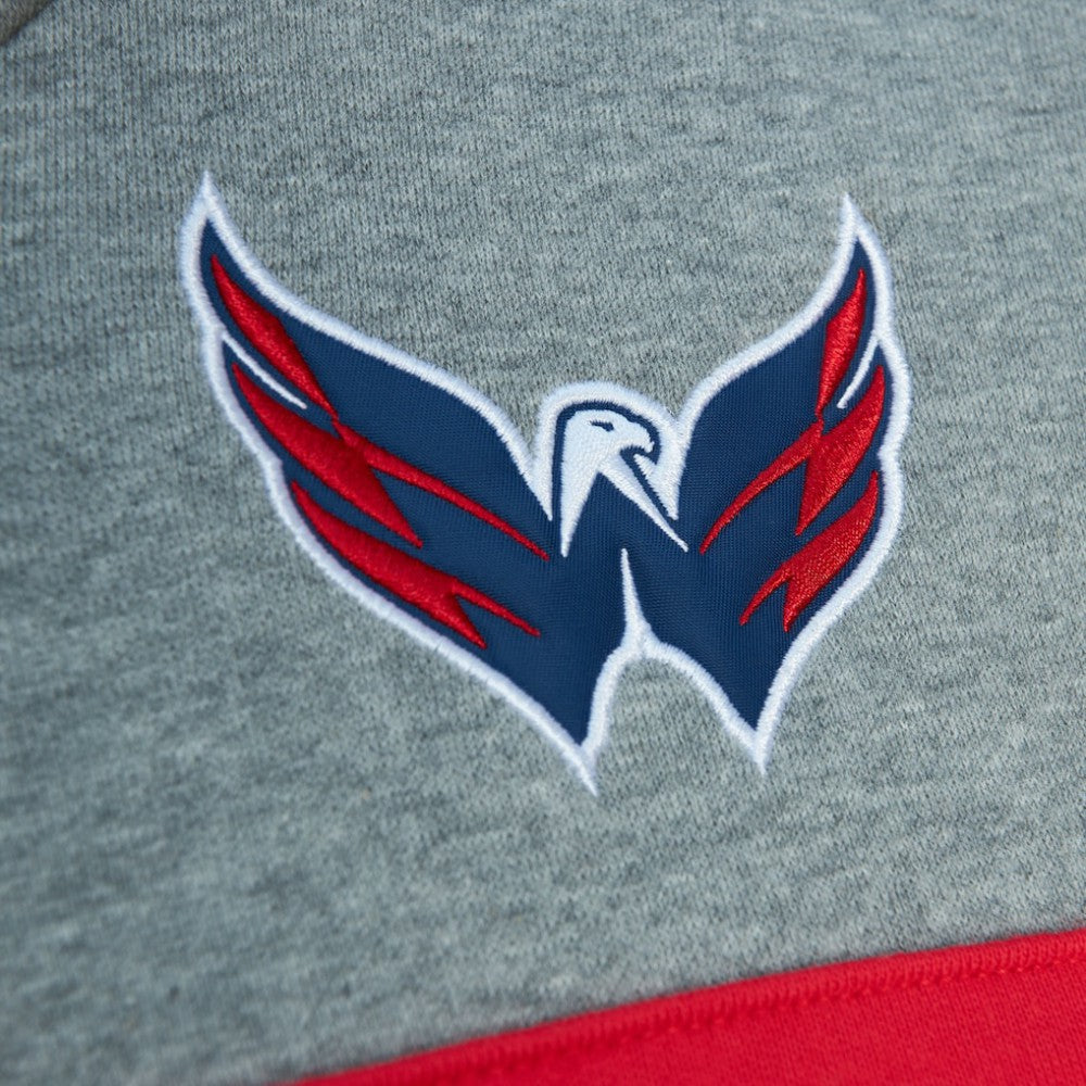 Washington Capitals Head Coach Pullover Hoodie - Navy/Gray | NHL Lifestyle