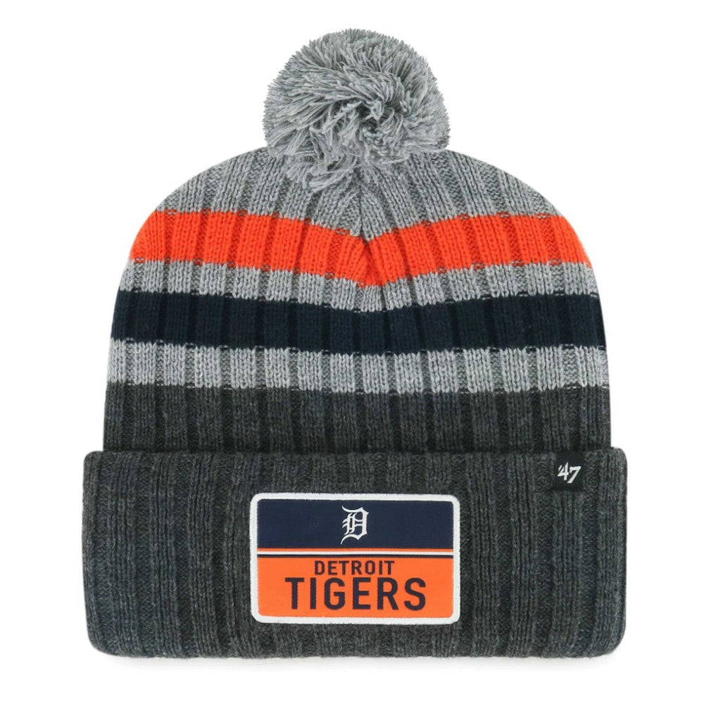 Detroit Tigers '47 Stack Cuffed Knit Hat with Pom Discount