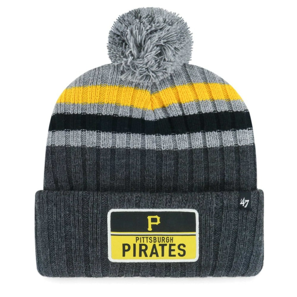 Pittsburgh Pirates '47 Stack Cuffed Knit Hat with Pom Outlet
