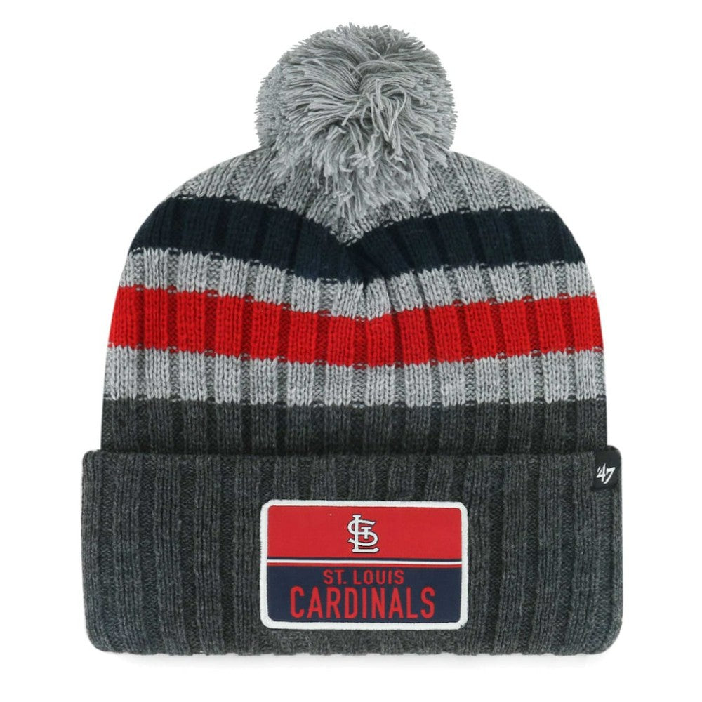St. Louis Cardinals '47 Stack Cuffed Knit Hat with Pom for sale